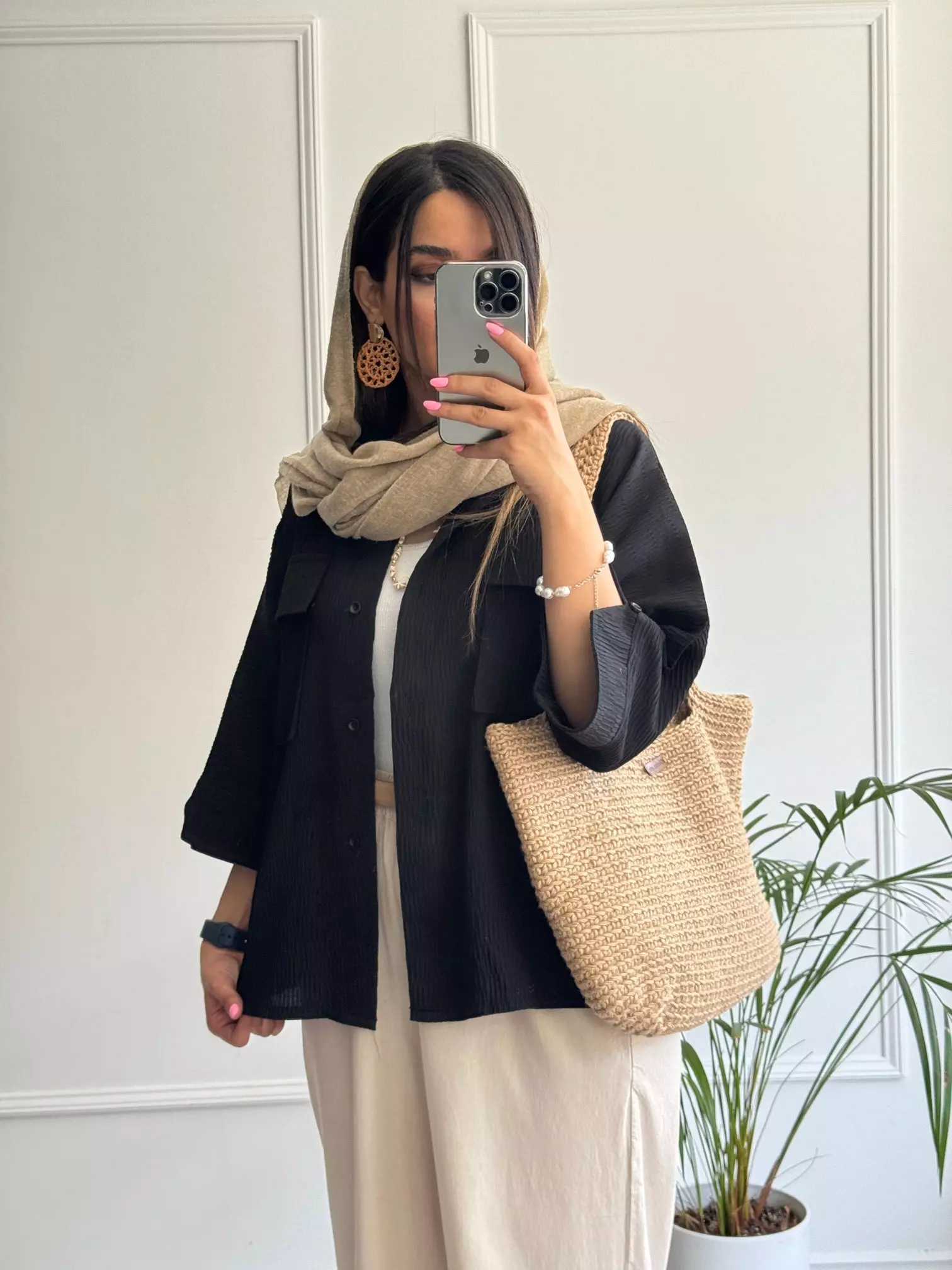 مانتو شومیزی باکسی آیناز